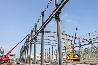 重点项目建设忙 建设工程施工正酣